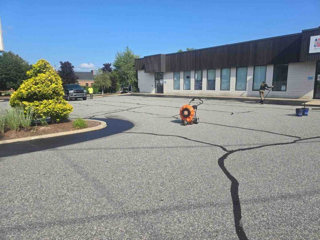 parking lot crack filling