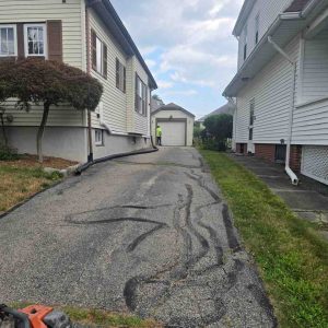 asphalt driveway pothole filling